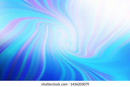 Light BLUE vector background with astronomical stars. Space stars on blurred abstract background with gradient. Smart design for your business advert.