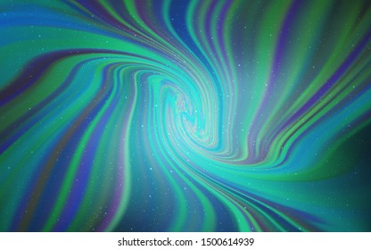 Light BLUE vector background with astronomical stars. Blurred decorative design in simple style with galaxy stars. Pattern for astronomy websites.