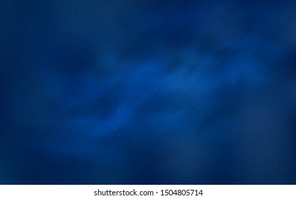 Light BLUE vector background with astronomical stars. Glitter abstract illustration with colorful cosmic stars. Pattern for futuristic ad, booklets.