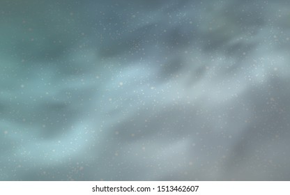 Light BLUE vector background with astronomical stars. Space stars on blurred abstract background with gradient. Template for cosmic backgrounds.