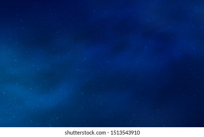 Light BLUE vector background with astronomical stars. Shining illustration with sky stars on abstract template. Smart design for your business advert.