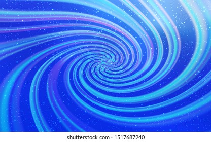 Light BLUE vector background with astronomical stars. Blurred decorative design in simple style with galaxy stars. Best design for your ad, poster, banner.