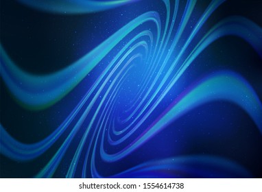 Light BLUE vector background with astronomical stars. Space stars on blurred abstract background with gradient. Pattern for astrology websites.