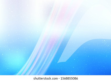 Light BLUE vector background with astronomical stars. Shining illustration with sky stars on abstract template. Pattern for astrology websites.