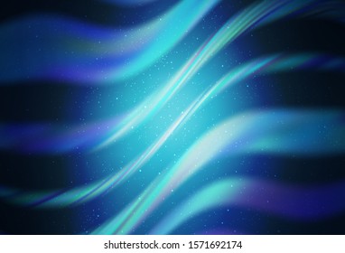 Light BLUE vector background with astronomical stars. Blurred decorative design in simple style with galaxy stars. Smart design for your business advert.