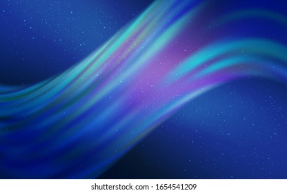 Light BLUE vector background with astronomical stars. Blurred decorative design in simple style with galaxy stars. Smart design for your business advert.