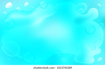 Light BLUE vector background with bent ribbons. Colorful abstract illustration with gradient lines. Brand-new design for your ads, poster, banner.