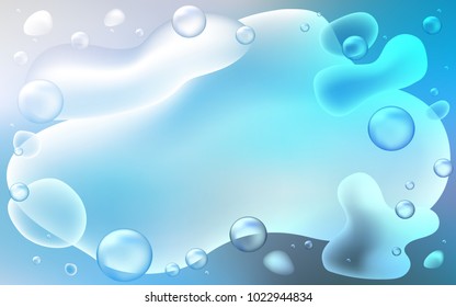 Light BLUE vector background with bent lines. Glitter abstract illustration with wry lines. The elegant pattern for brand book.