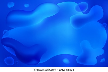 Light BLUE vector background with bent lines. Glitter abstract illustration with wry lines. A new texture for your  ad, booklets, leaflets.