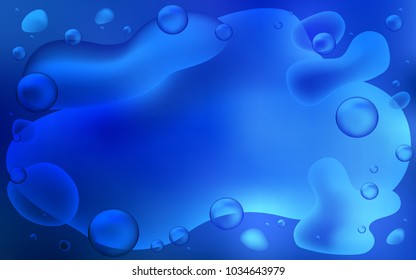 Light BLUE vector background with bent lines. A completely new color illustration in memphis style. Pattern for your business design.