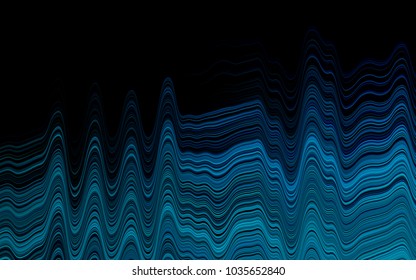 Light BLUE vector background with bent lines. A completely new color illustration in marble style. New composition for your brand book.