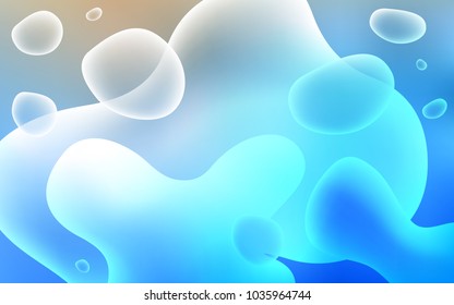 Light BLUE vector background with bent lines. Modern gradient abstract illustration with bandy lines. New composition for your brand book.