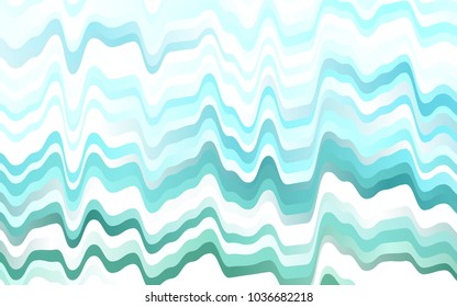 Light BLUE vector background with bent lines. Blurred geometric sample with gradient bubbles.  Marble style for your business design.