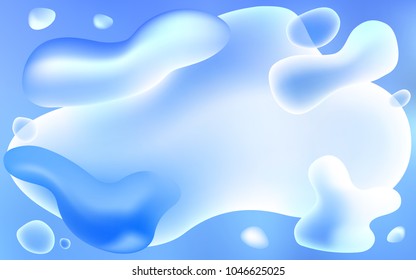Light BLUE vector background with bent ribbons. Brand-new colored illustration in memphis style with gradient. Brand-new design for your ads, poster, banner.