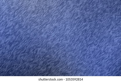 Light BLUE vector background with bent ribbons. A sample with blurred bubble shapes. Marble design for your web site.