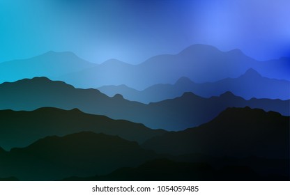 Light BLUE vector background with bent ribbons. A vague circumflex abstract illustration with gradient. A completely new template for your business design.