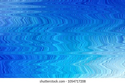 Light BLUE vector background with bent lines. Geometric illustration in marble style with gradient.  Pattern for your business design.
