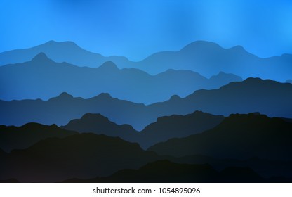 Light BLUE vector background with bent lines. Glitter abstract illustration with wry lines. The template for cell phone backgrounds.