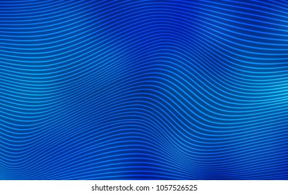 Light BLUE vector background with bent ribbons. Blurred geometric sample with gradient.  The completely new template for your brand book.