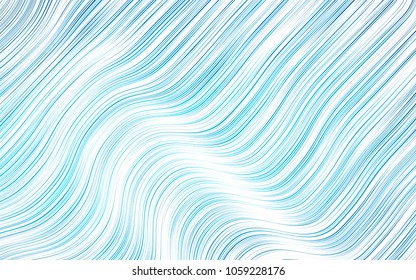 Light BLUE vector background with bent lines. Creative geometric illustration in marble style with gradient. The best blurred design for your business.