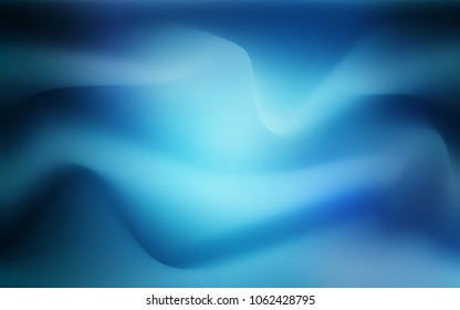 Light BLUE vector background with bent lines. Glitter abstract illustration with wry lines. Marble design for your web site.