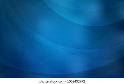 Light BLUE vector background with bent ribbons. Modern gradient abstract illustration with bandy lines. Brand-new design for your ads, poster, banner.