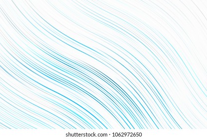 Light BLUE vector background with bent ribbons. An elegant bright illustration with gradient. A completely new marble design for your business.