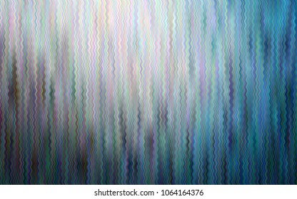 Light BLUE vector background with bent lines. Shining crooked illustration in marble style. New composition for your brand book.