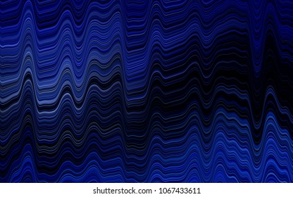 Light BLUE vector background with bent ribbons. A completely new color illustration in marble style. A completely new template for your business design.