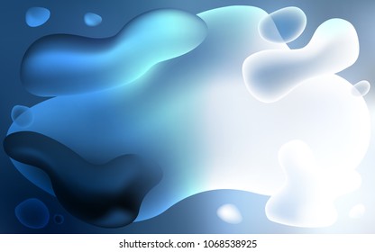 Light BLUE vector background with bent lines. Shining crooked illustration in memphis style. New composition for your brand book.