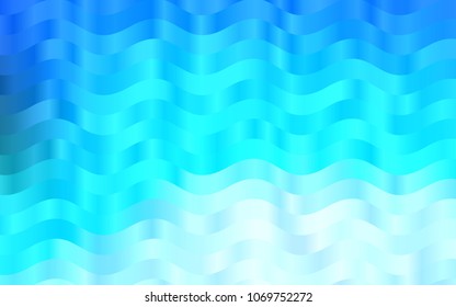Light BLUE vector background with bent ribbons. Creative geometric illustration in marble style with gradient. A new texture for your  ad, booklets, leaflets.