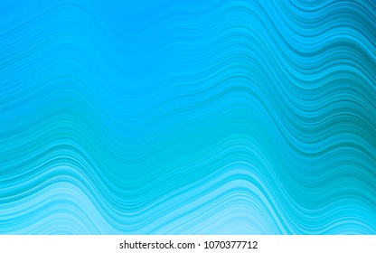 Light BLUE vector background with bent ribbons. Geometric illustration in marble style with gradient.  The best blurred design for your business.