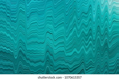 Light BLUE vector background with bent lines. Colorful abstract illustration with gradient lines. Brand-new design for your ads, poster, banner.