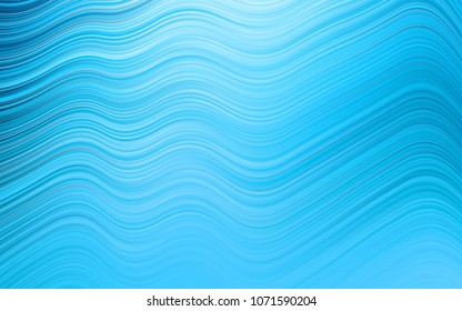 Light BLUE vector background with bent lines. Shining crooked illustration in marble style. Textured wave pattern for backgrounds.