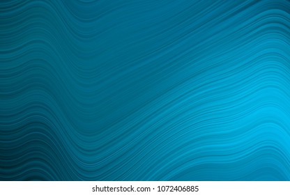 Light BLUE vector background with bent lines. Creative illustration in halftone marble style with gradient. Brand-new design for your ads, poster, banner.
