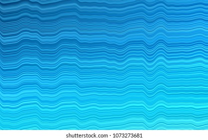 Light BLUE vector background with bent lines. A vague circumflex abstract illustration with gradient. A completely new template for your business design.