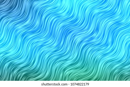 Light BLUE vector background with bent lines. An elegant bright illustration with gradient. New composition for your brand book.