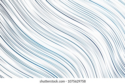 Light BLUE vector background with bent lines. A vague circumflex abstract illustration with gradient. Marble design for your web site.