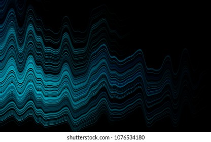 Light BLUE vector background with bent lines. Creative illustration in halftone marble style with gradient. Brand-new design for your ads, poster, banner.