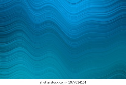 Light BLUE vector background with bent ribbons. Blurred geometric sample with gradient bubbles.  The best blurred design for your business.