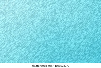 Light BLUE vector background with bent ribbons. A sample with blurred bubble shapes. New composition for your brand book.