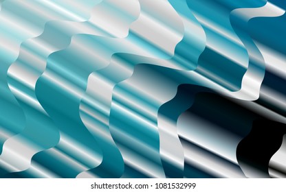 Light BLUE vector background with bent lines. Brand-new colored illustration in marble style with gradient. A new texture for your  ad, booklets, leaflets.