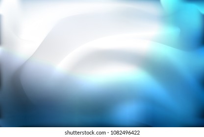 Light BLUE vector background with bent lines. Creative illustration in halftone marble style with gradient. New composition for your brand book.
