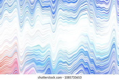 Light BLUE vector background with bent lines. A completely new color illustration in marble style. A completely new template for your business design.