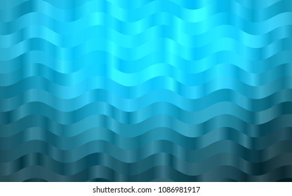 Light BLUE vector background with bent ribbons. An elegant bright illustration with gradient. A completely new template for your business design.
