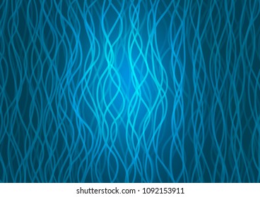 Light BLUE vector background with bent lines. A completely new color illustration in marble style. A completely new marble design for your business.
