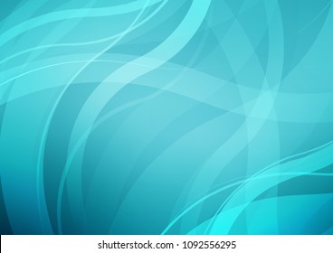 Light BLUE vector background with bent ribbons. Geometric illustration in marble style with gradient.  Brand new design for your ads, poster, banner.