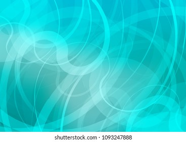 Light BLUE vector background with bent ribbons. Brand new colored illustration in marble style with gradient. Marble design for your web site.
