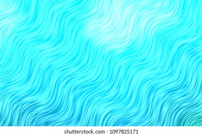 Light BLUE vector background with bent lines. Creative geometric illustration in marble style with gradient. The elegant pattern for brand book.