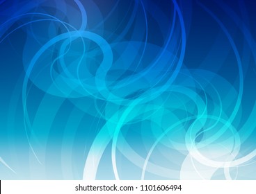 Light BLUE vector background with bent lines. Colorful illustration in abstract marble style with gradient. New composition for your brand book.
